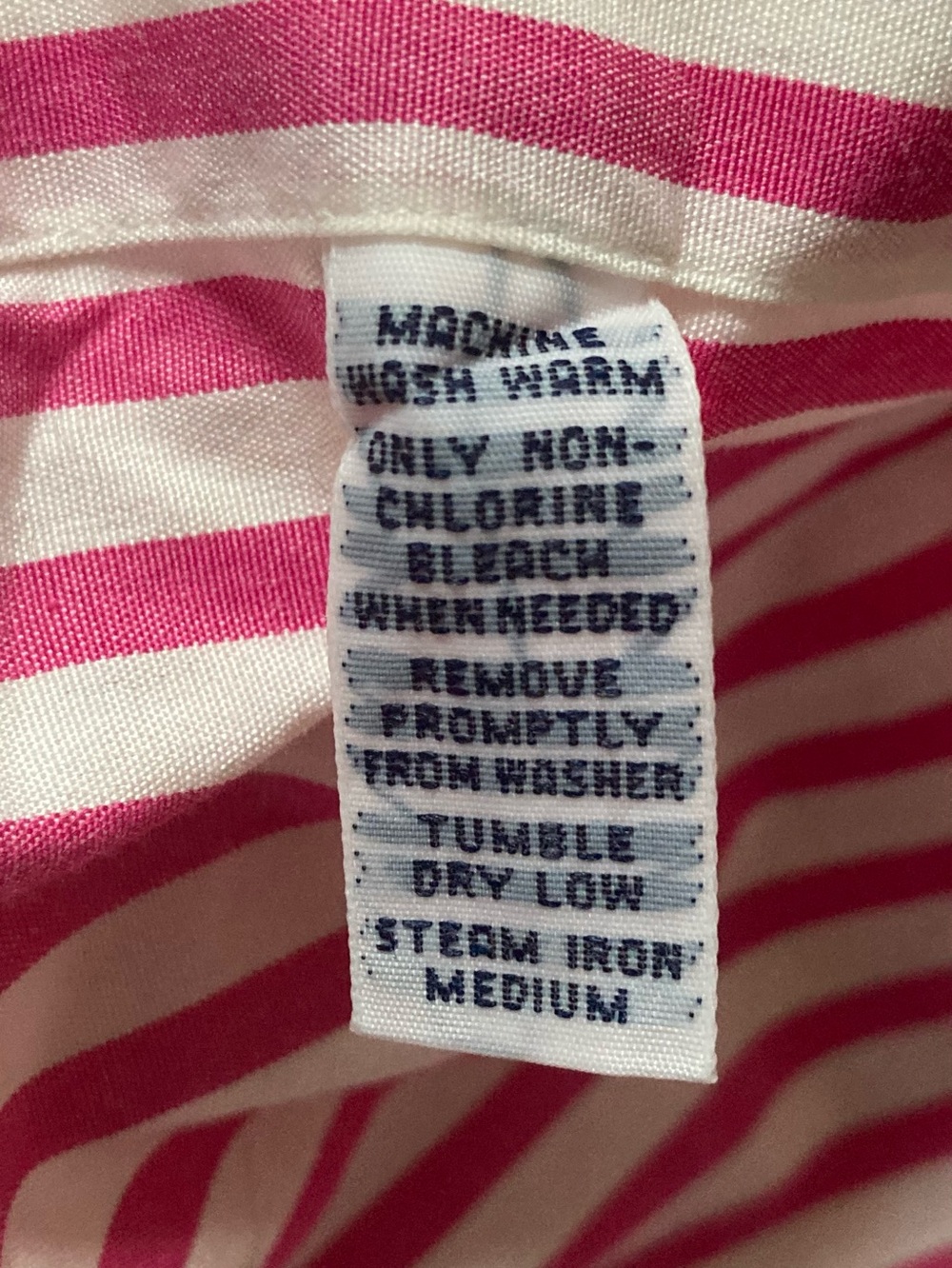 Ralph Lauren SZ M Red and White Striped Cotton Button-Down Shirt - Picture 5 of 9